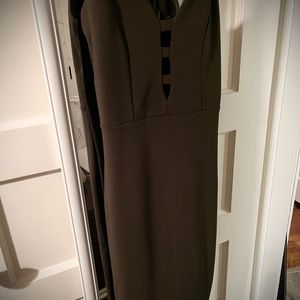 Olive color dress Brand: Papaya Size: Small gently used